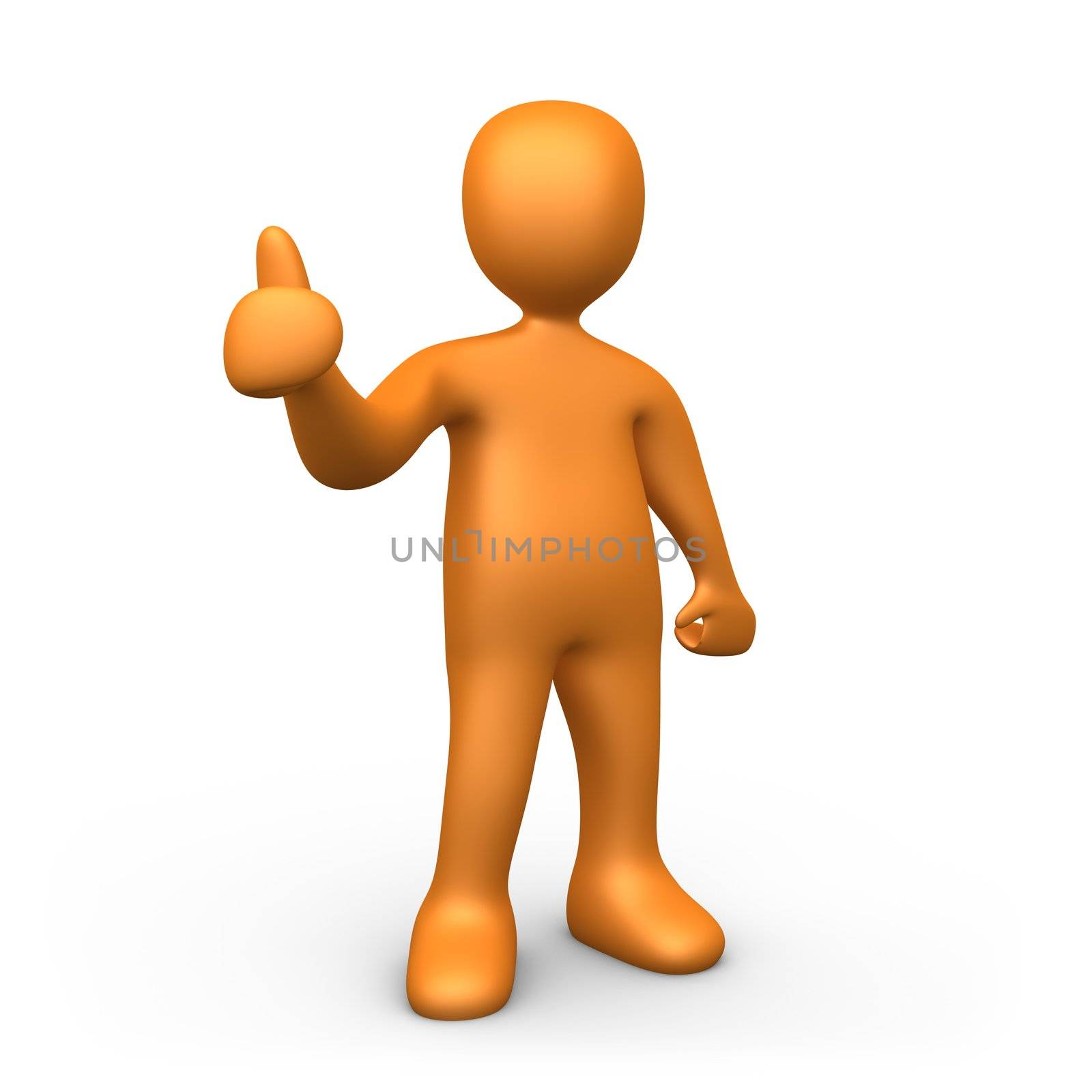 3d person giving a thumb up.