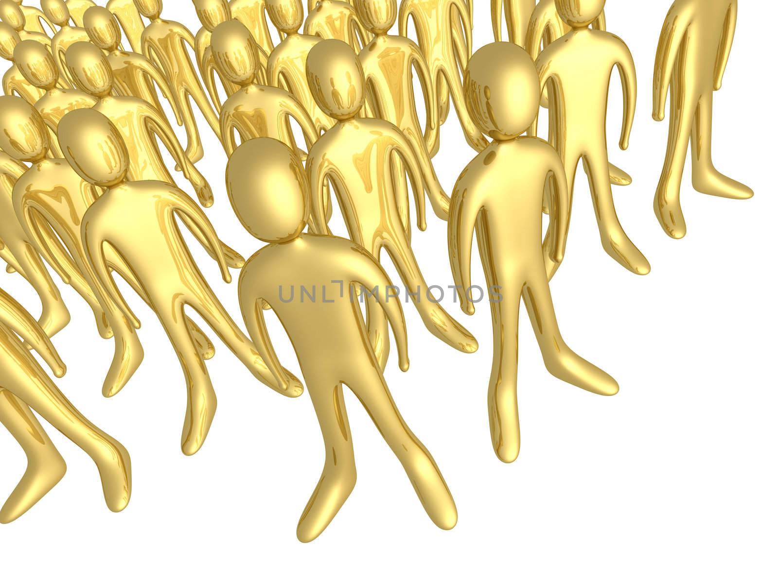 Computer generated image - Toon Crowd.