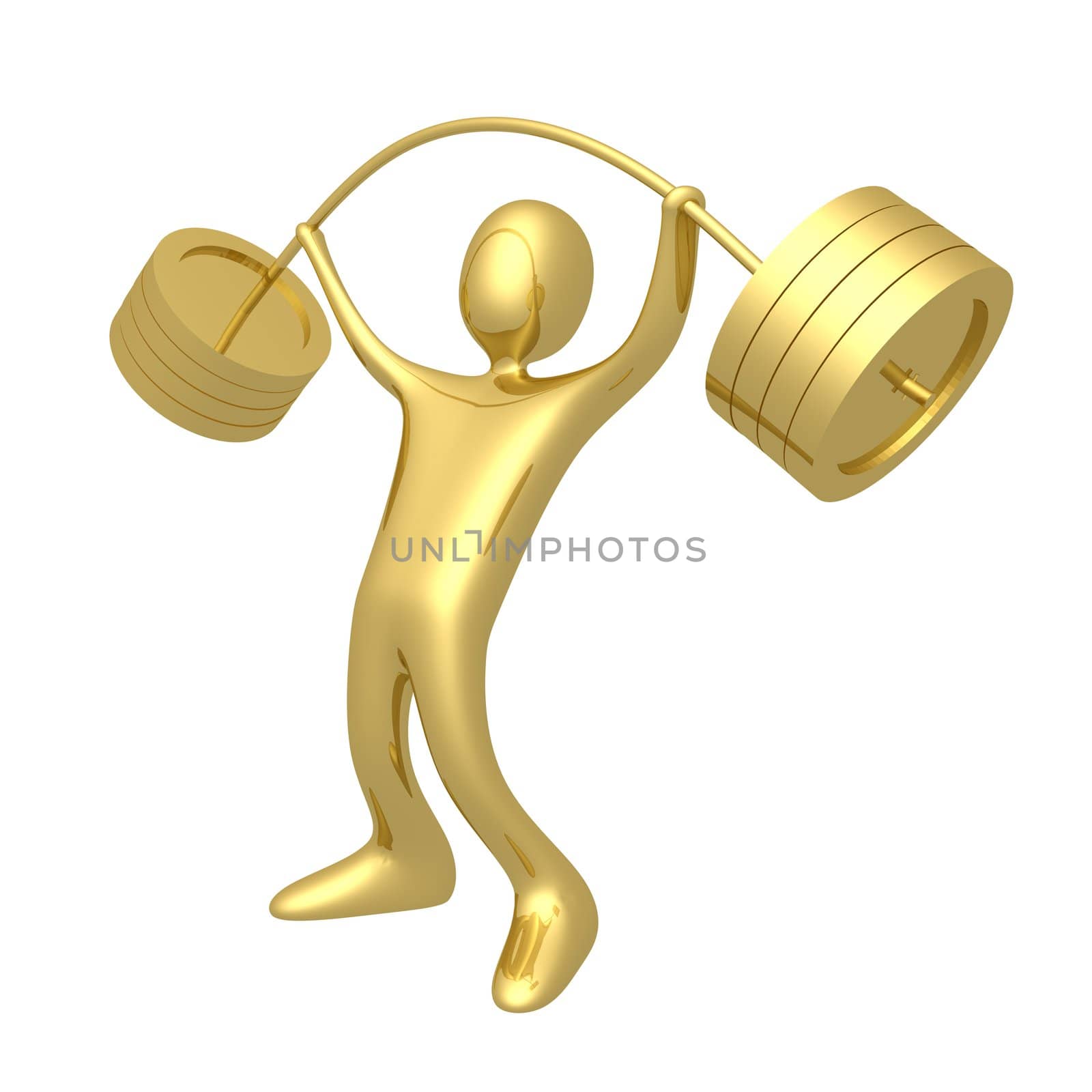 Computer generated image - Weightlifter.