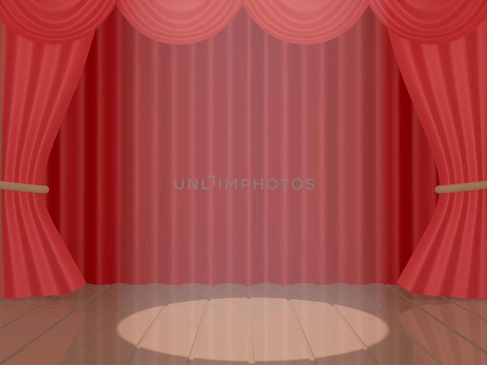 Computer generated image - Theatrical Stage.