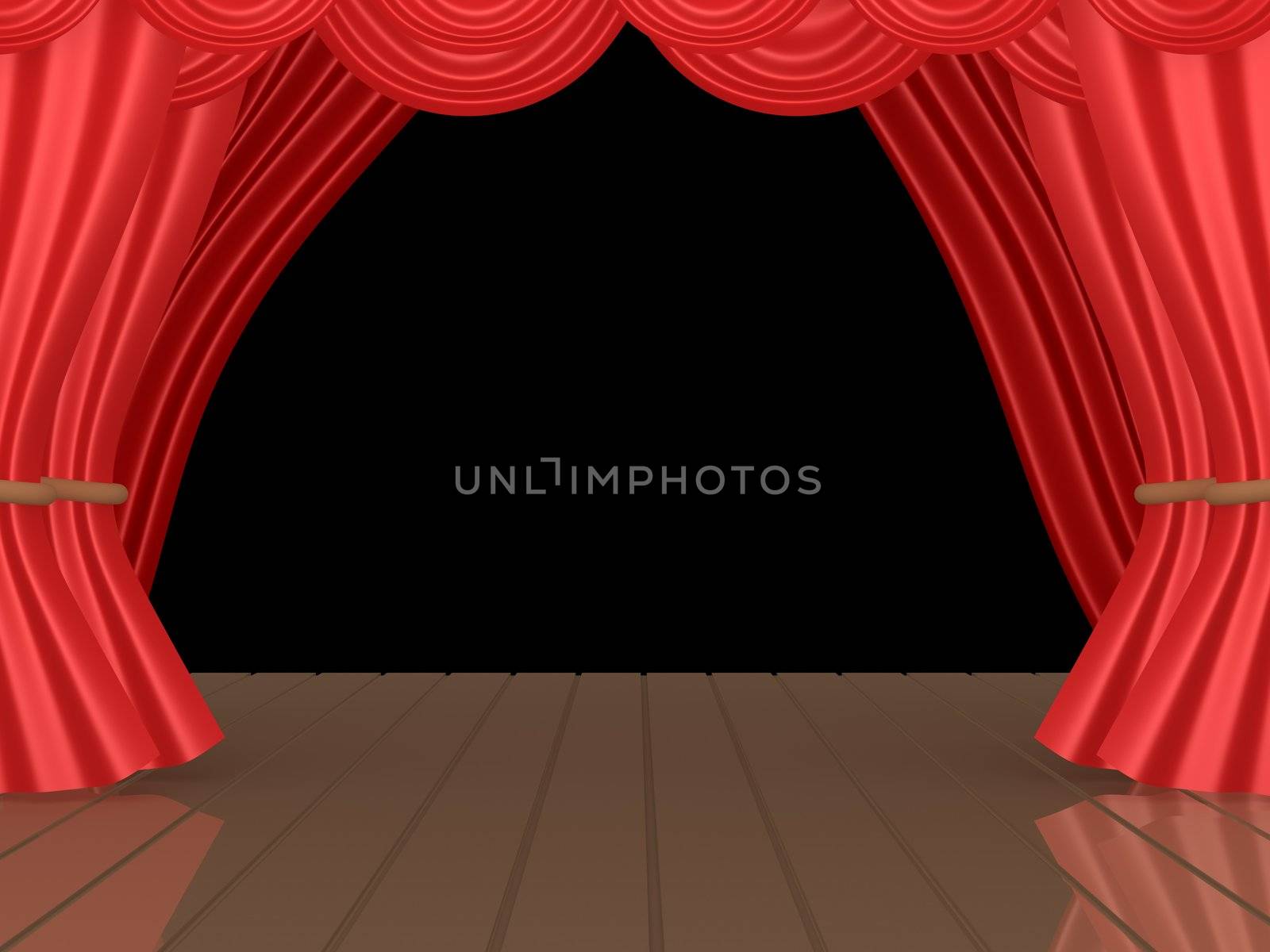 Computer generated image - Theatrical Stage.