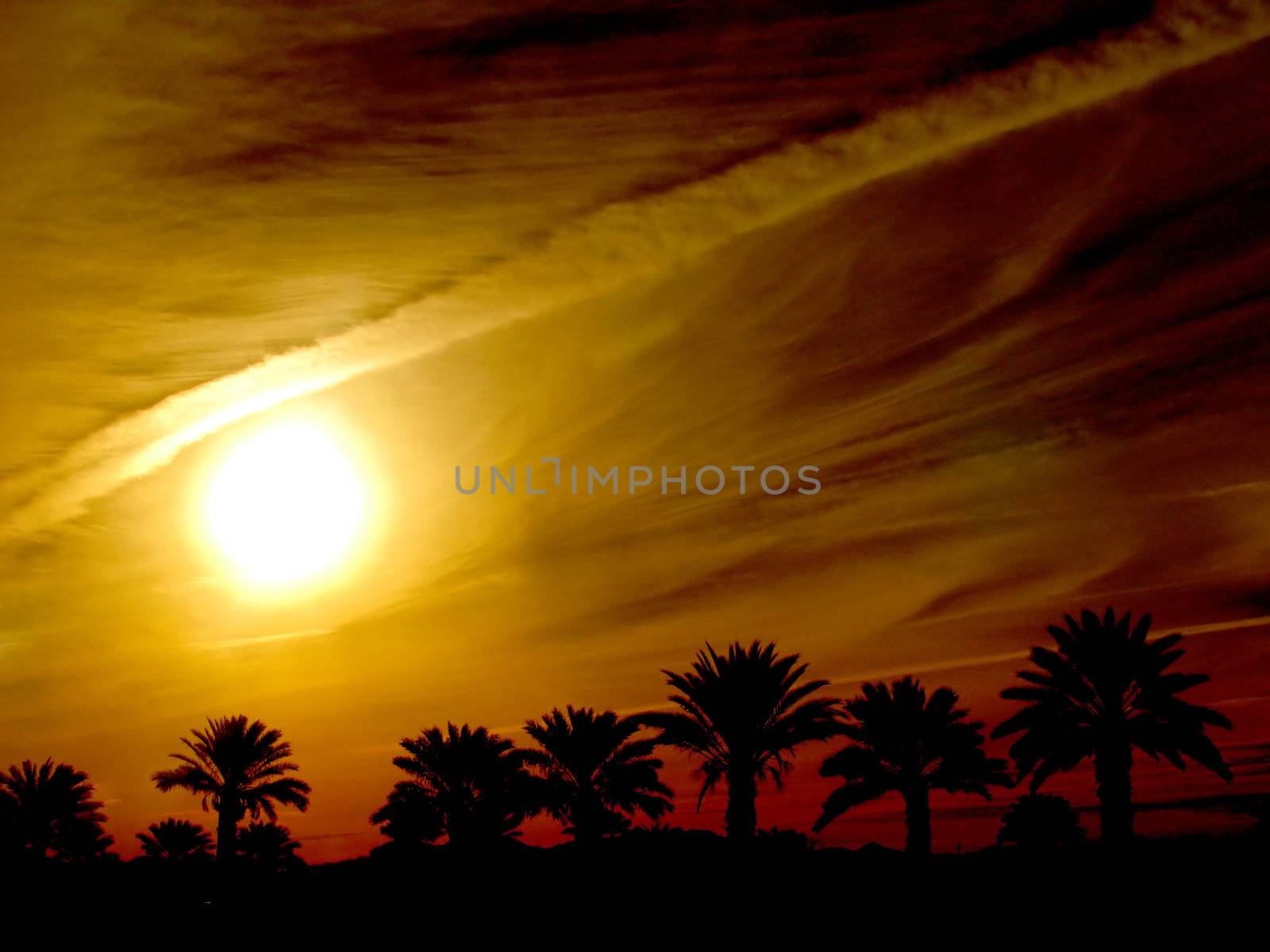 Leverage in the Sky captured in the Palm Desert near Palm Springs California.
