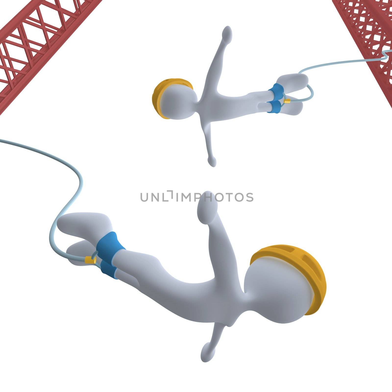 Computer generated image - Bungee Jumping.