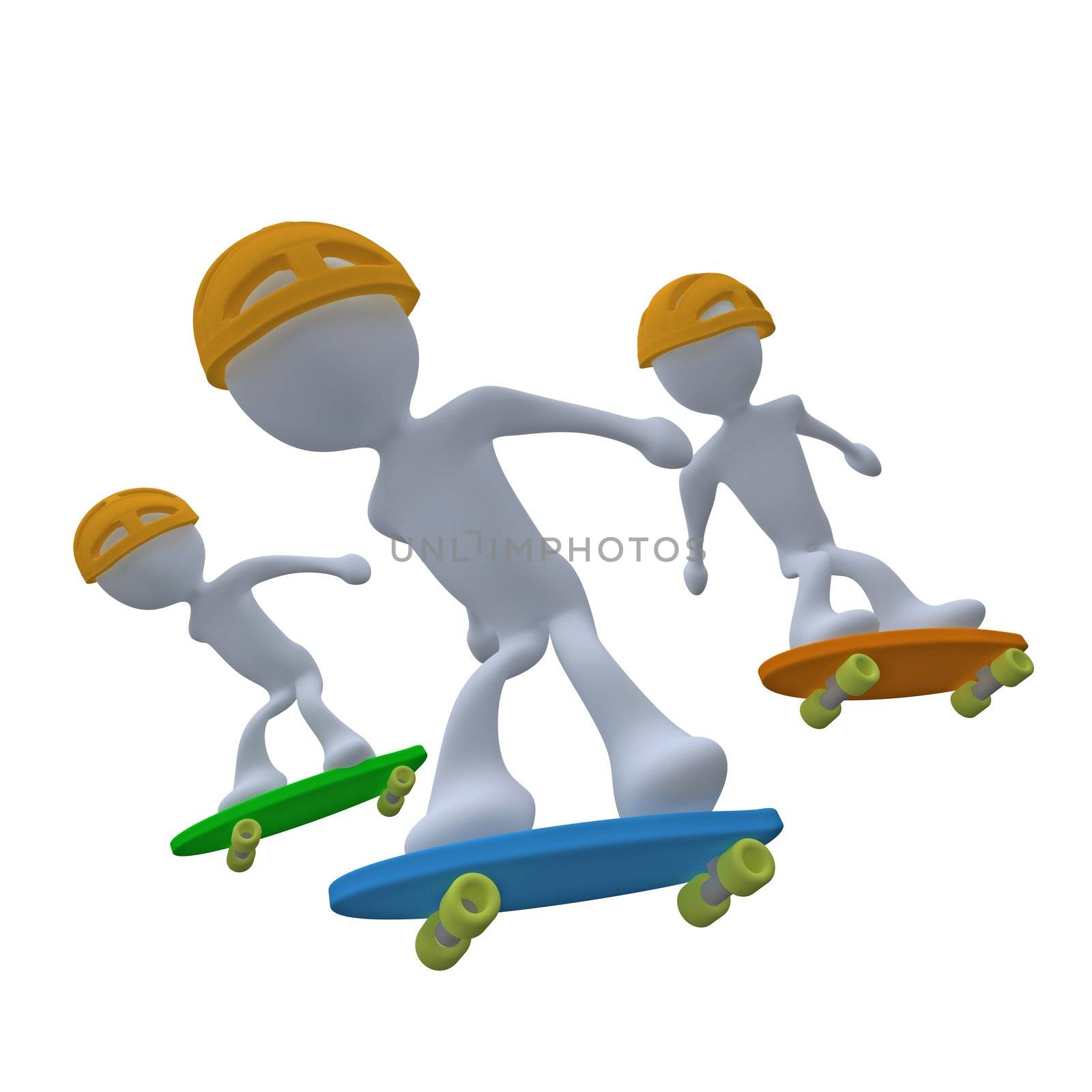 Computer generated image - Skating.