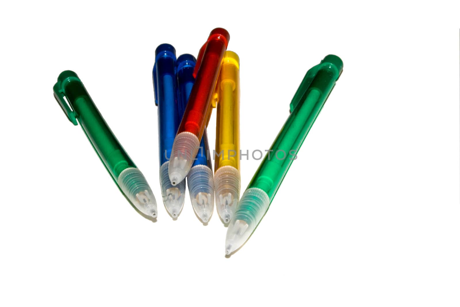 Isolated Mechanical Pencils on a white background