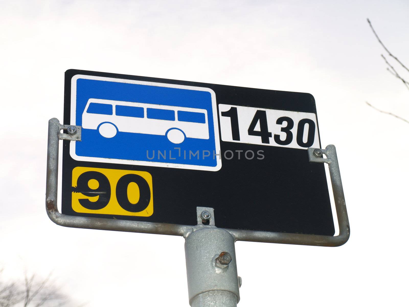 bus stop sign