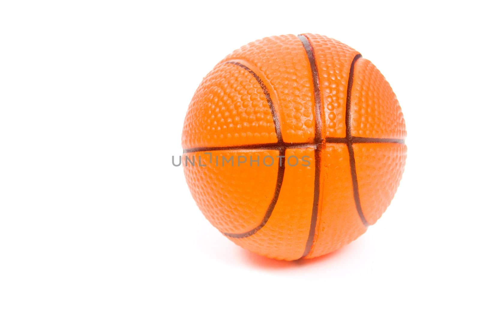 Basketball ball. Isolated on white by ladyminnie
