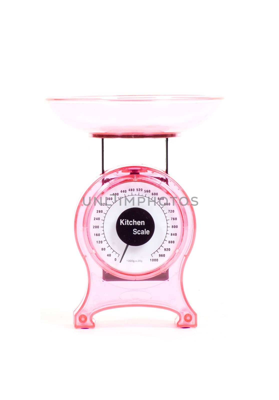 Kitchen Scales isolated over white