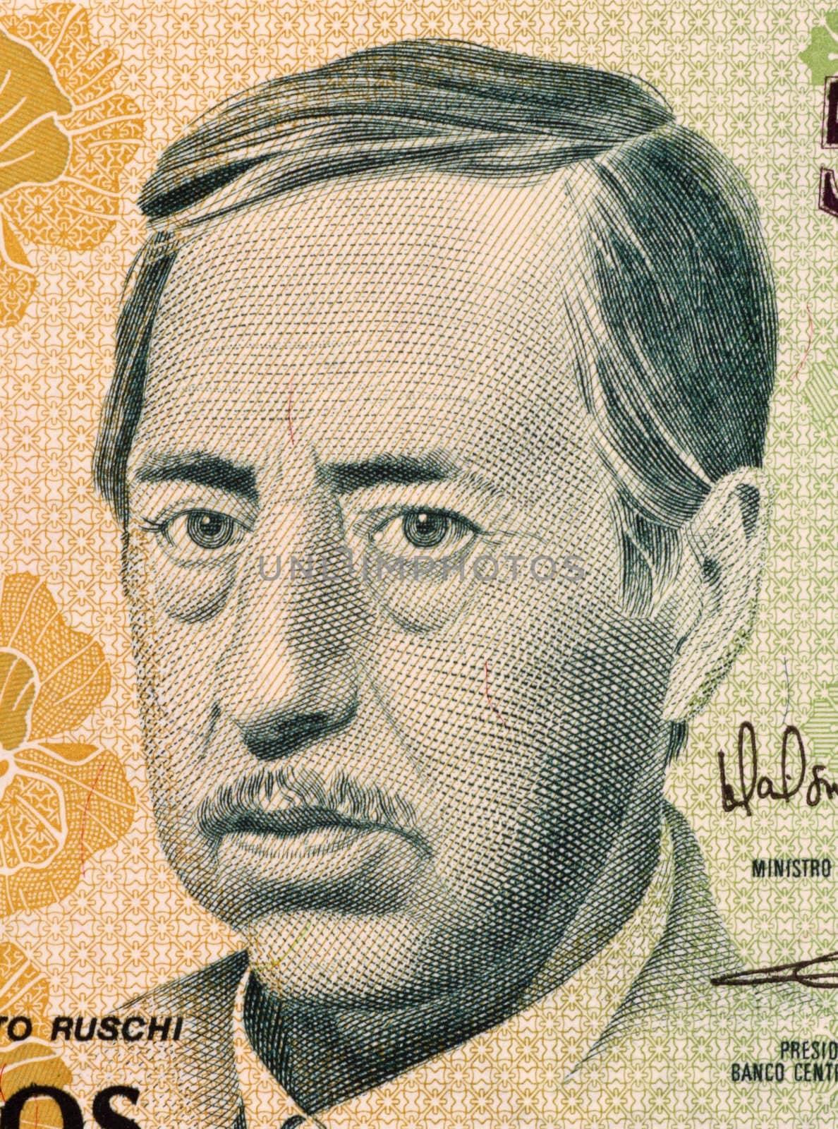 Augusto Ruschi on 500 Cruzados Novos 1990 Banknote from Brazil. Scientist, agronomist, naturalist, ecologist  and lawyer. Brazilian patron of ecology.