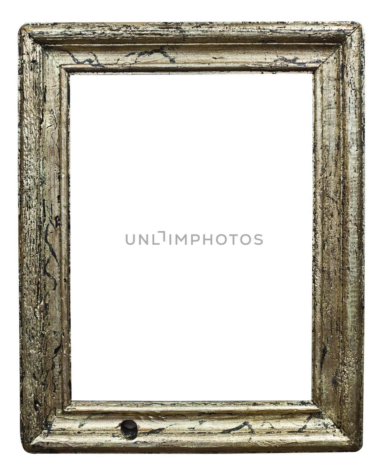 isolated wooden frame with clipping paths