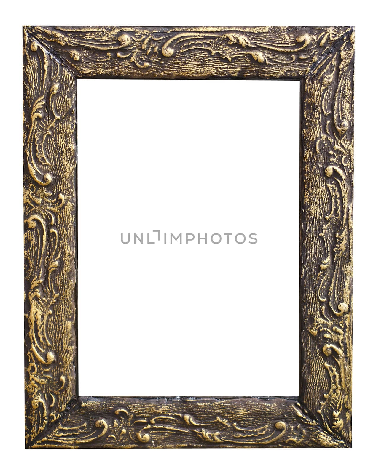 isolated wooden frame by furzyk73