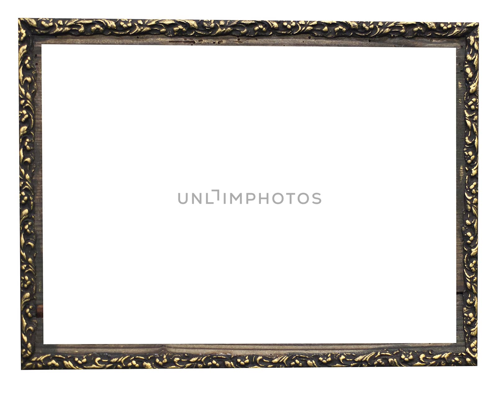 isolated wooden frame by furzyk73