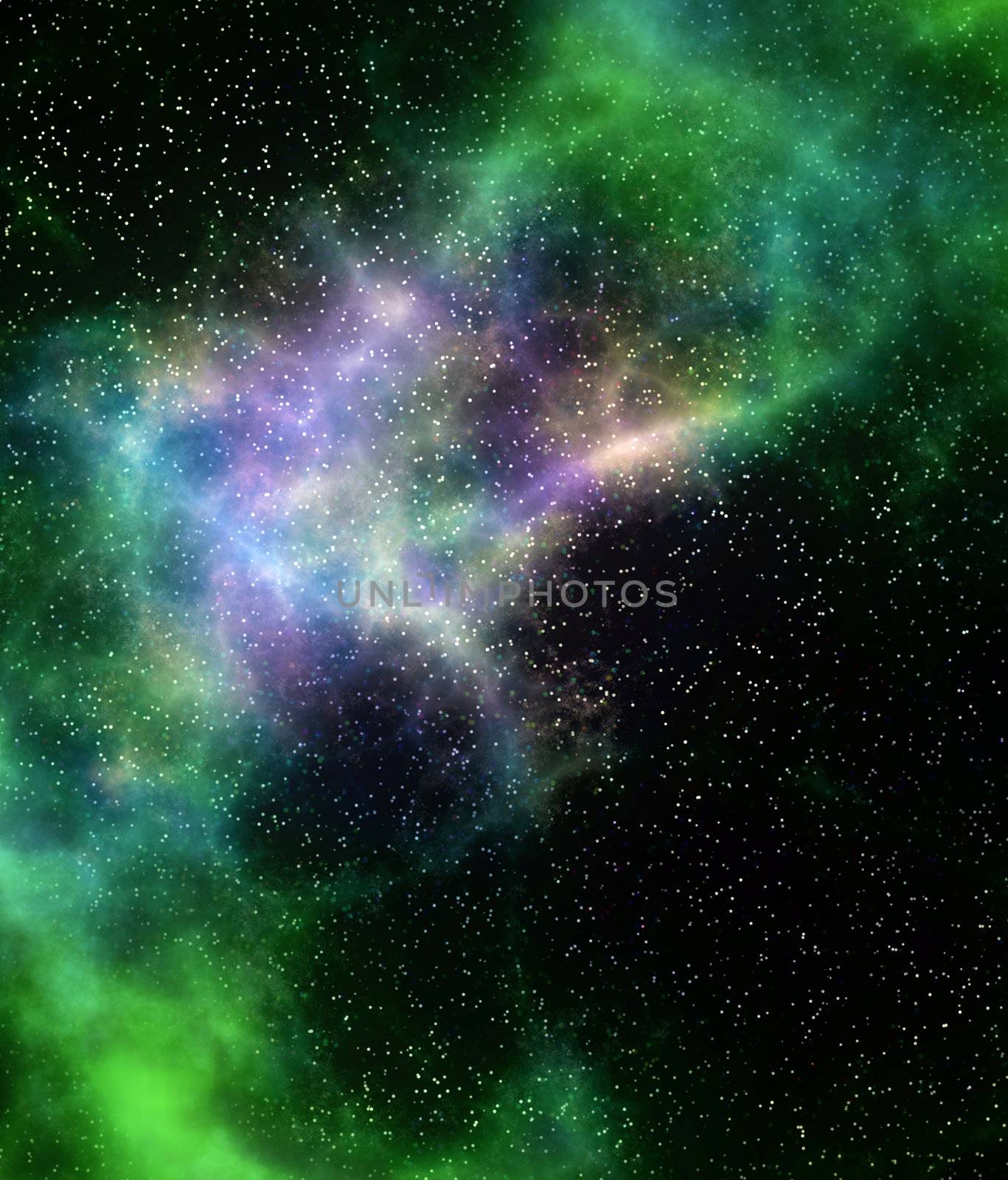 outer space cloud nebula and stars by clearviewstock