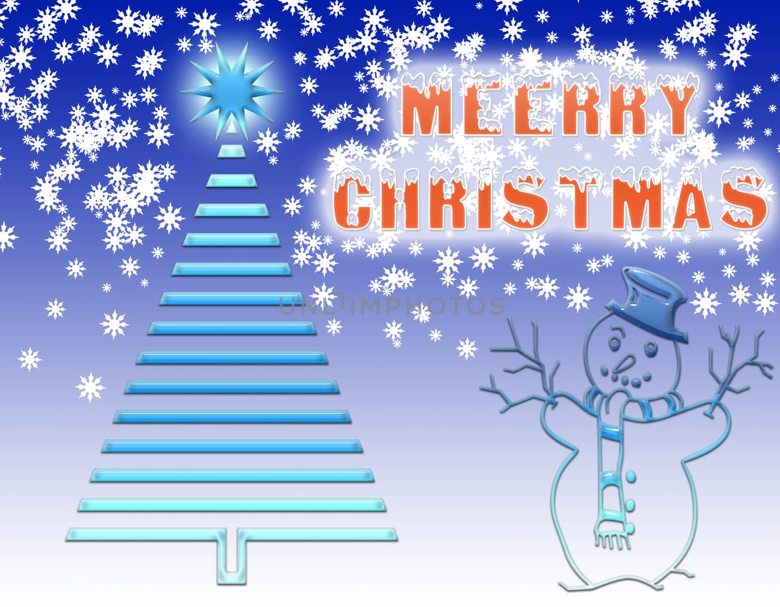 Illustration of Christmas for graphics or background
