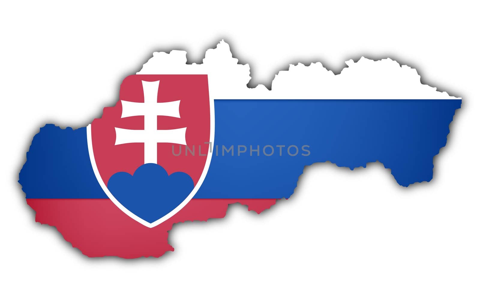 flag and map of slovakia by raphtong