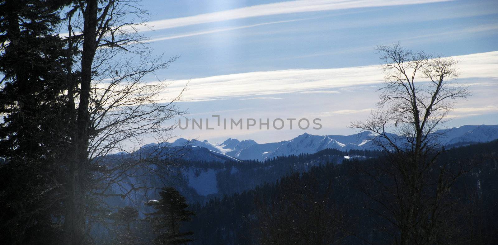 The main Caucasian ridge; rocks; a relief; a landscape; a hill; a panorama; high mountains; peaks; caucasus