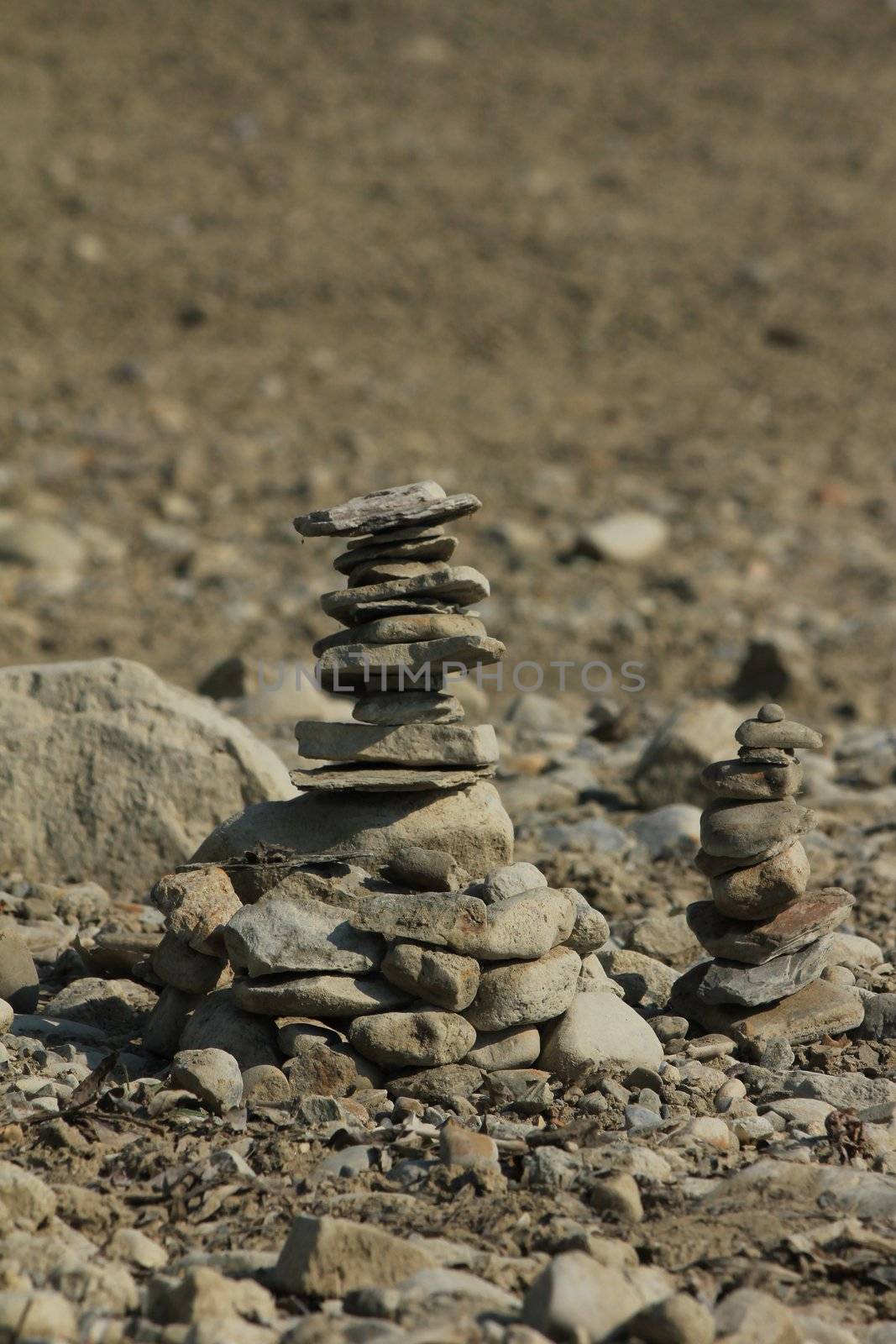 pebble and beach