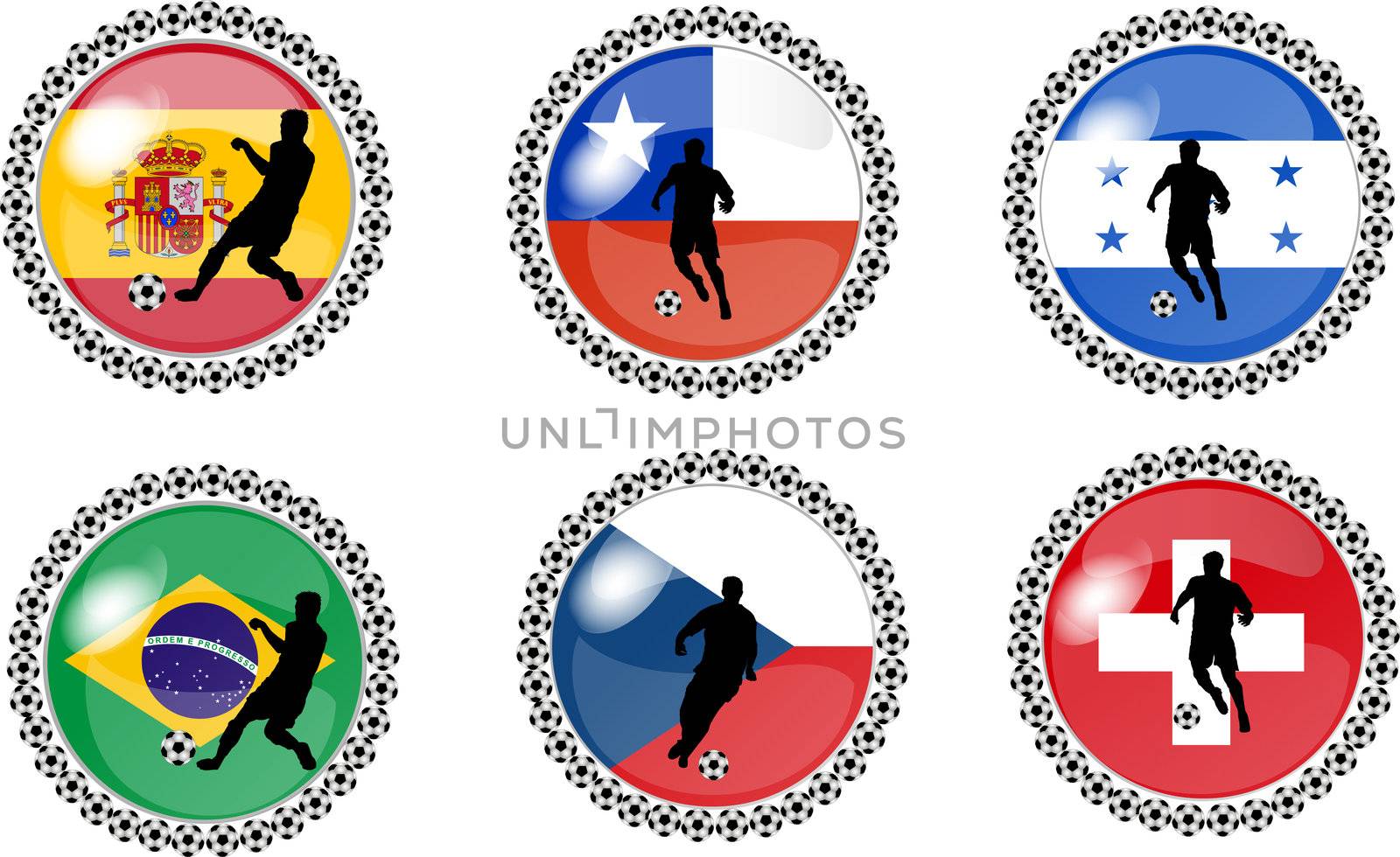 soccer buttons set 2 by peromarketing