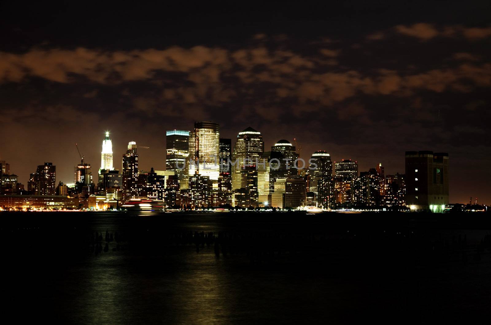 The Lower Manhattan Skyline viewed from New Jersey side