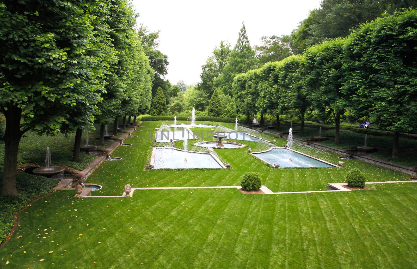 A Italian garden design in a botanical garden by gary718