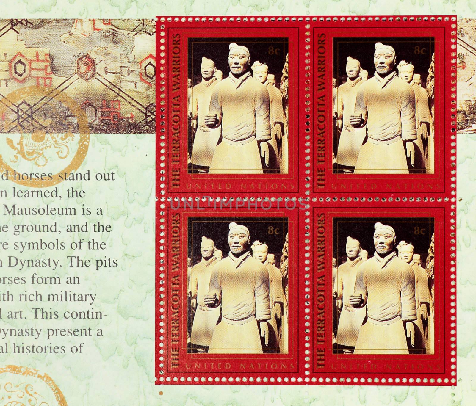 The commemorative stamps of terracotta warriors