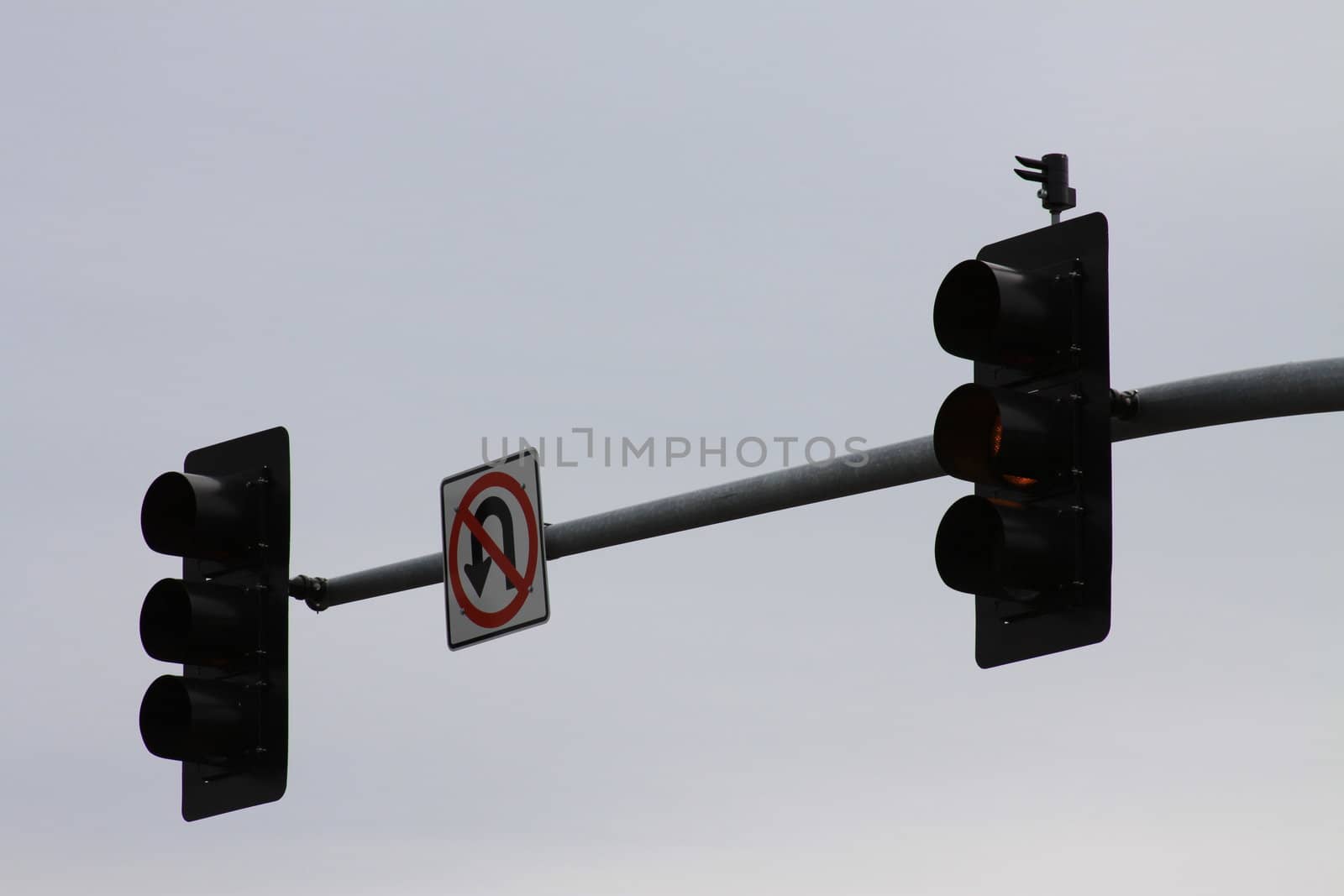 Traffic Lights and a Traffic Sign by MichaelFelix