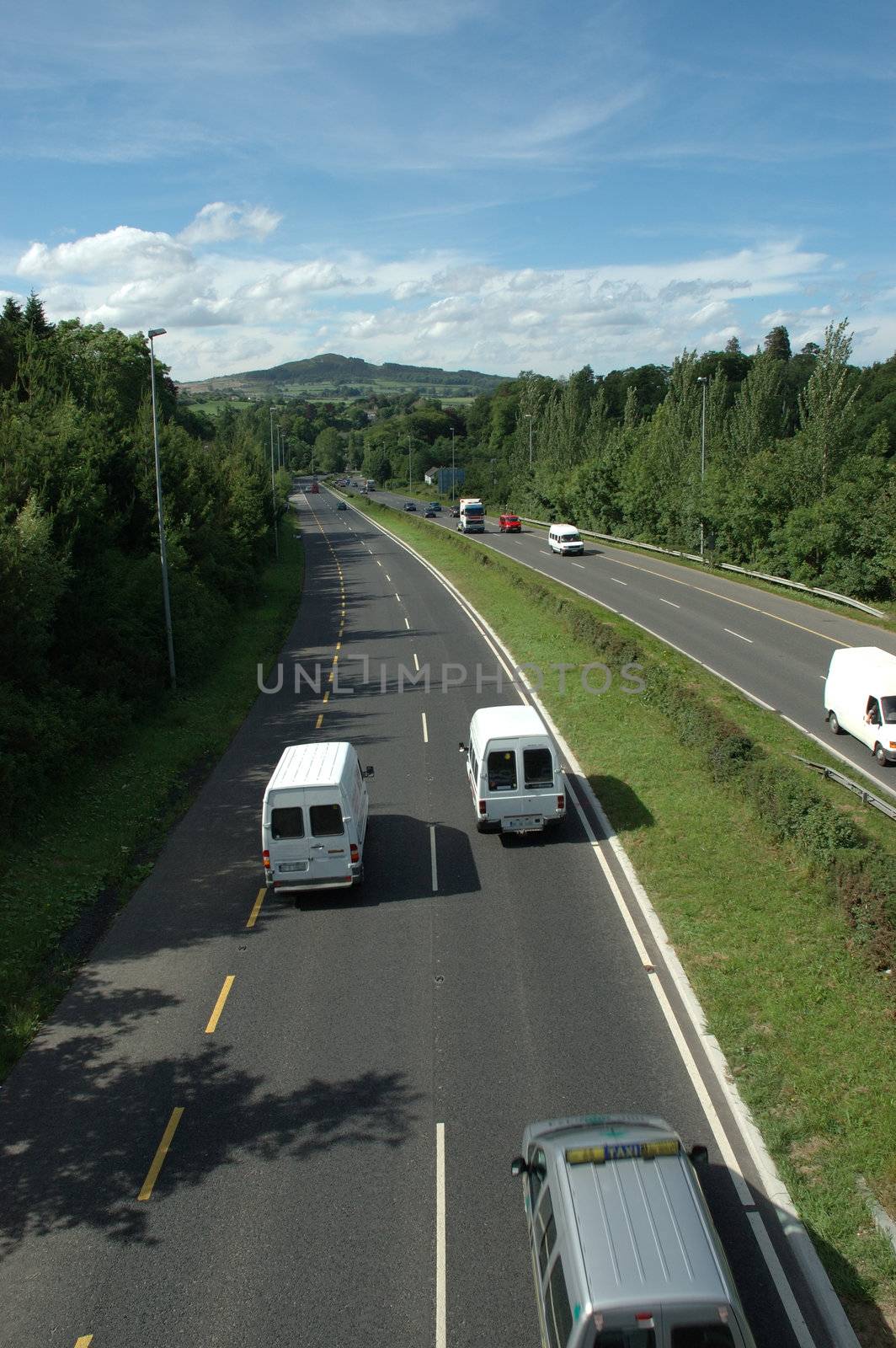 Cars on busy Motorway