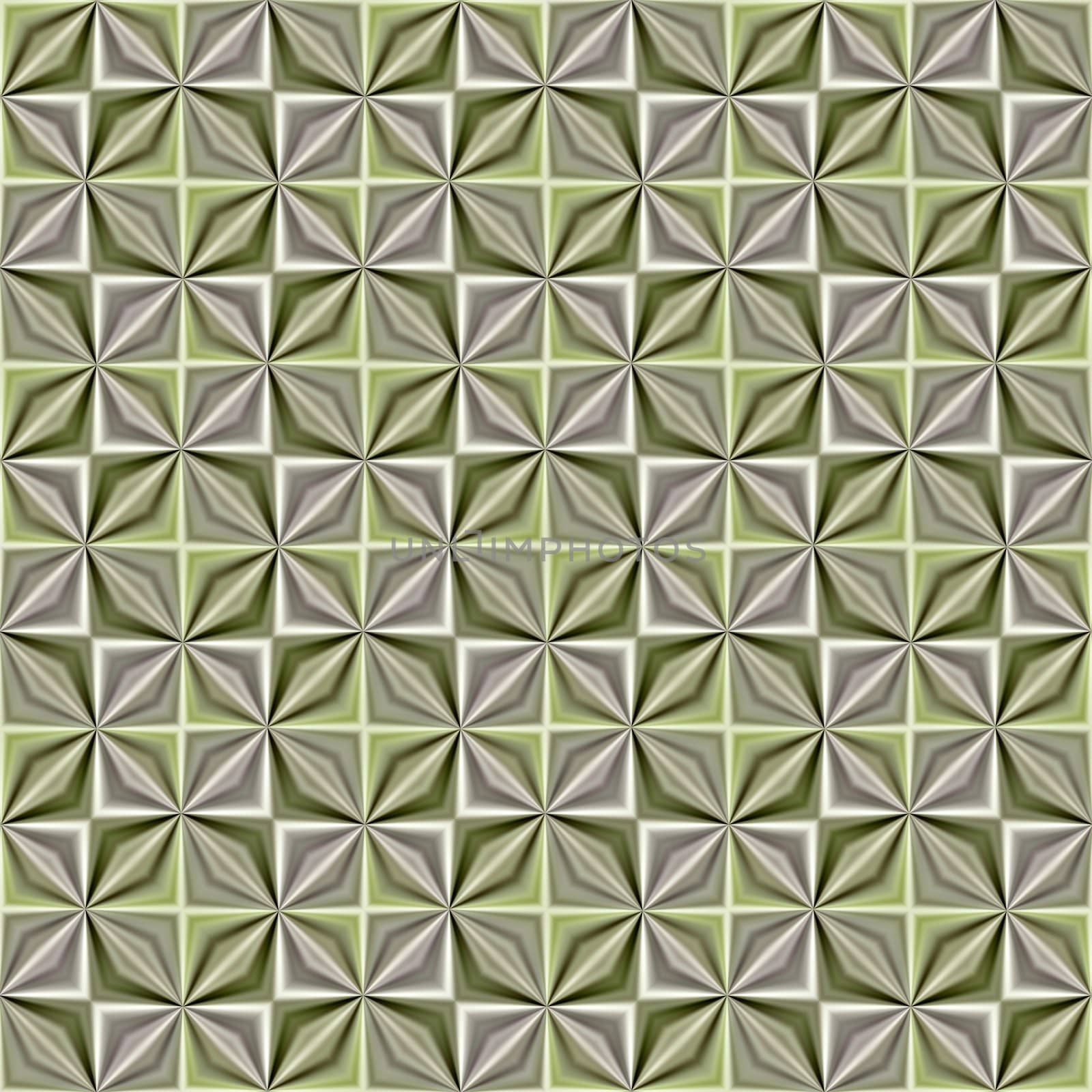 seamless texture with soft green and tan mills in cubes