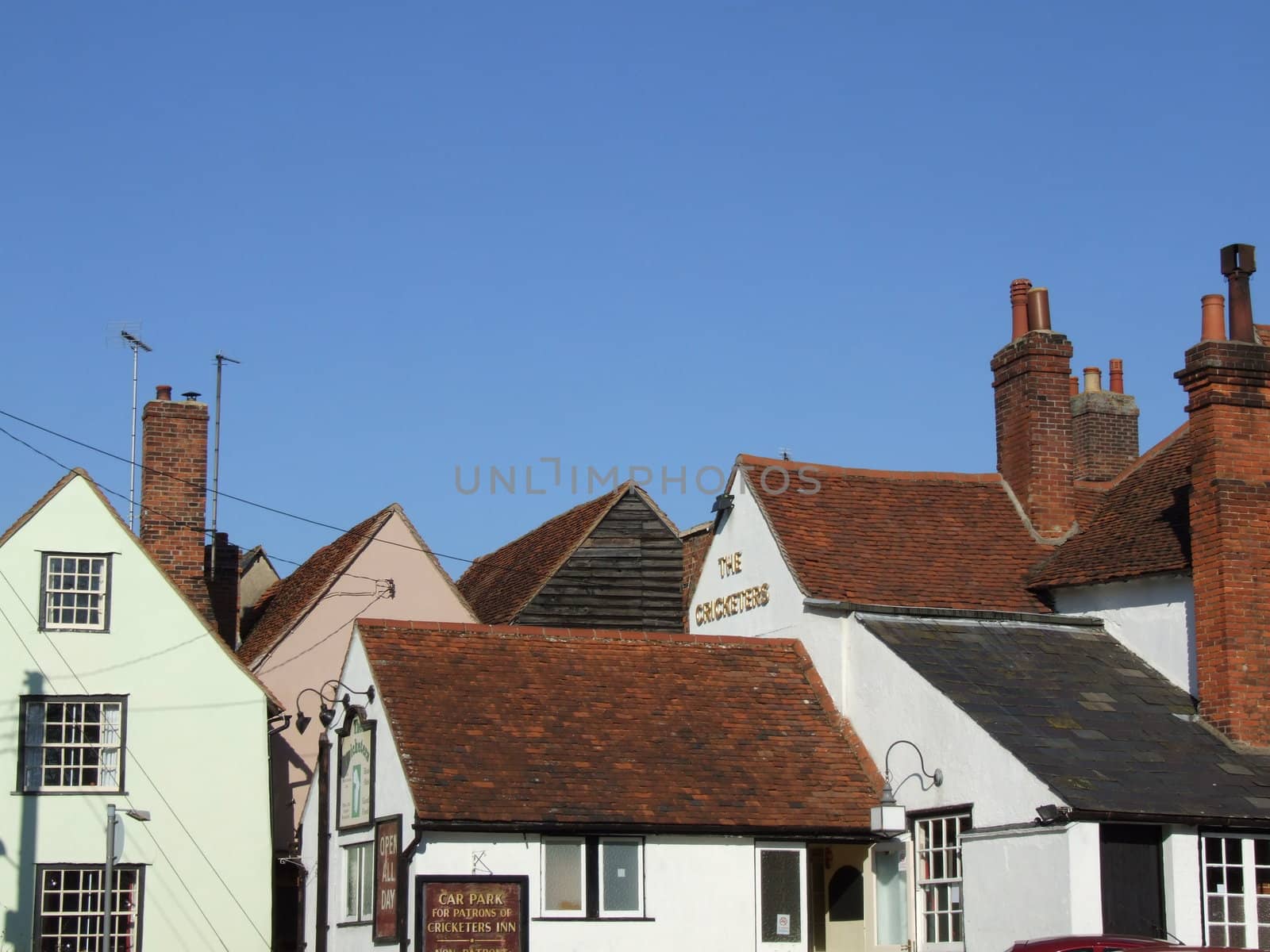 Tiled Roof Tops of Old Houses