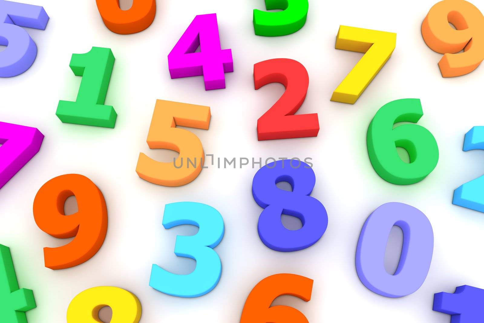 Many Plastic Numbers by PixBox