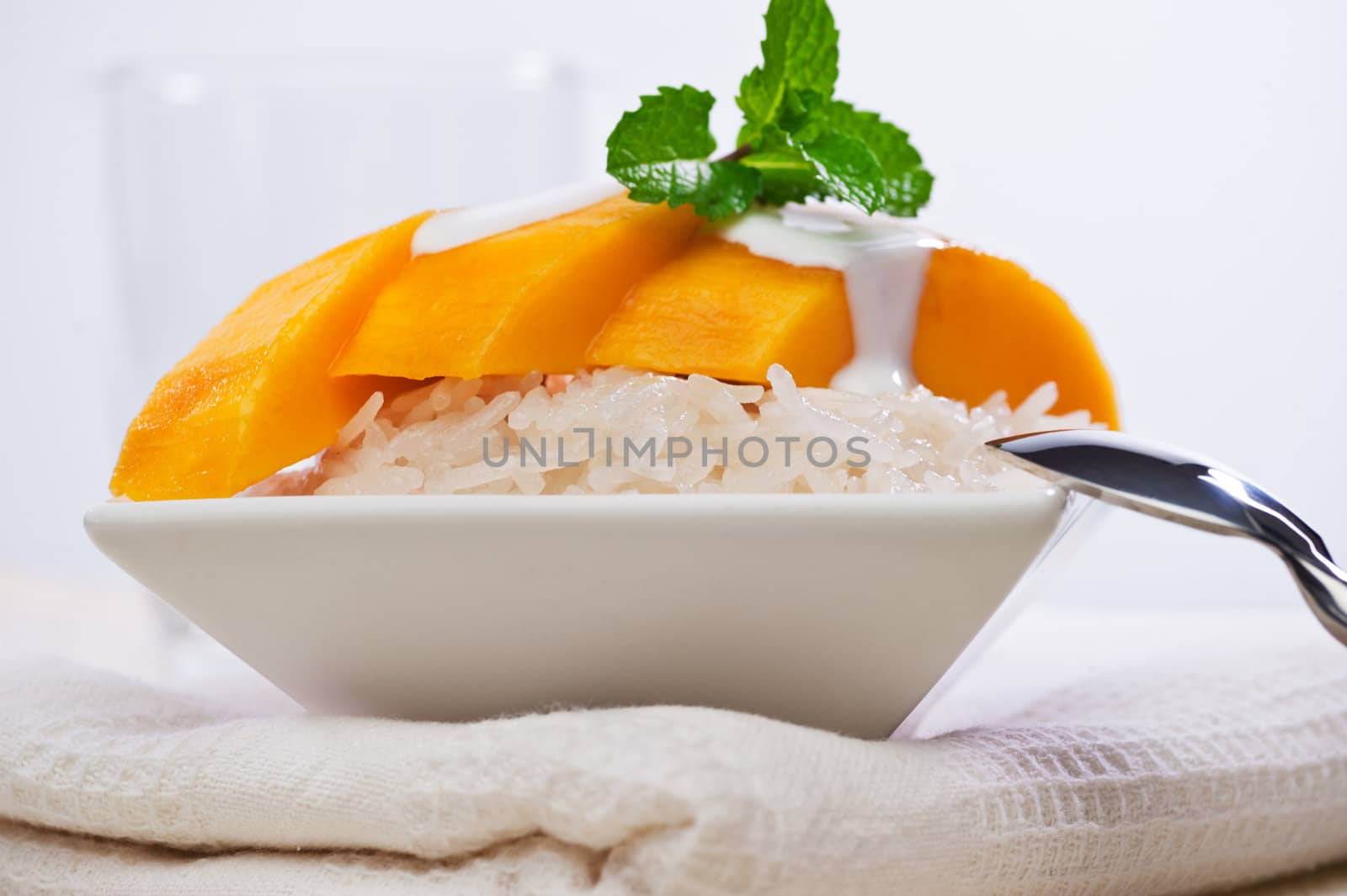 Thai Mango Sticky Sweet Rice Dessert (Khao Niaow Ma Muang)