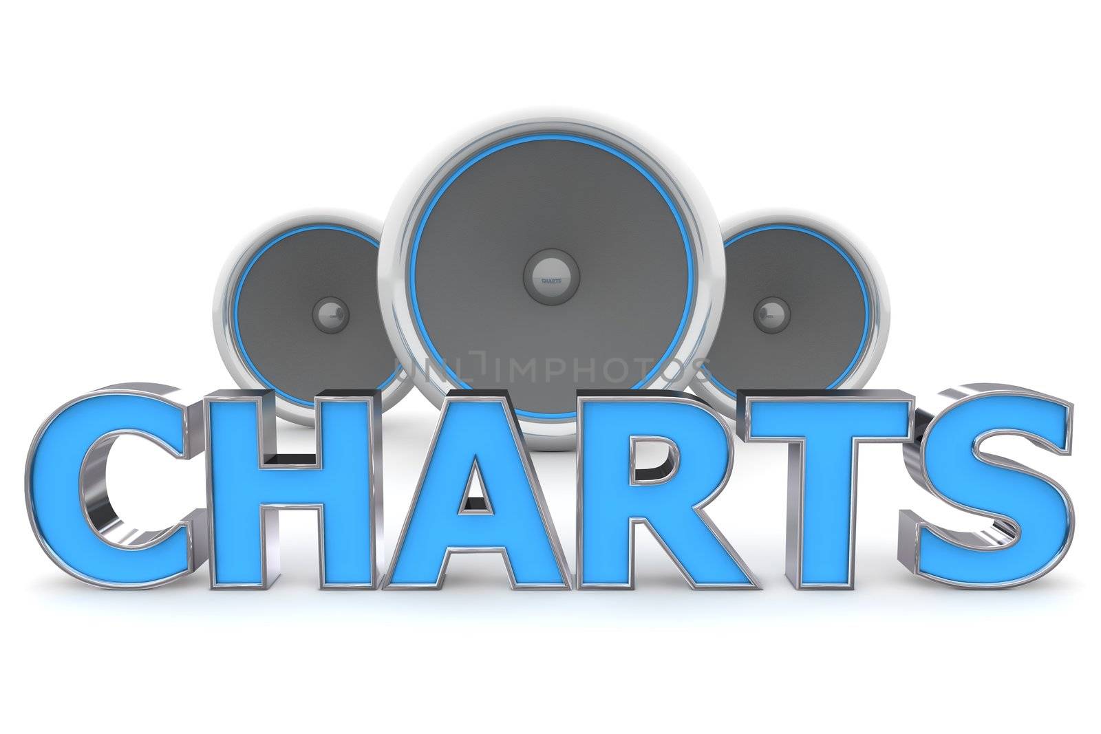 Speakers Charts - Blue by PixBox