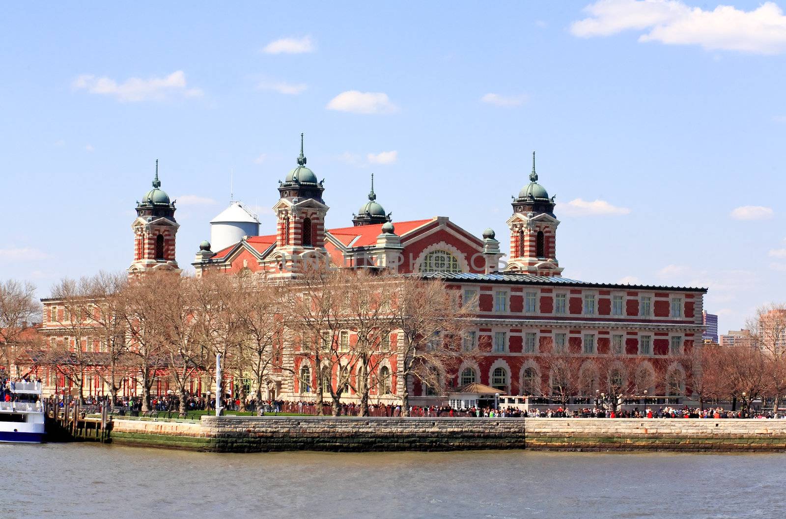 The main immigration building on Ellis Island by gary718