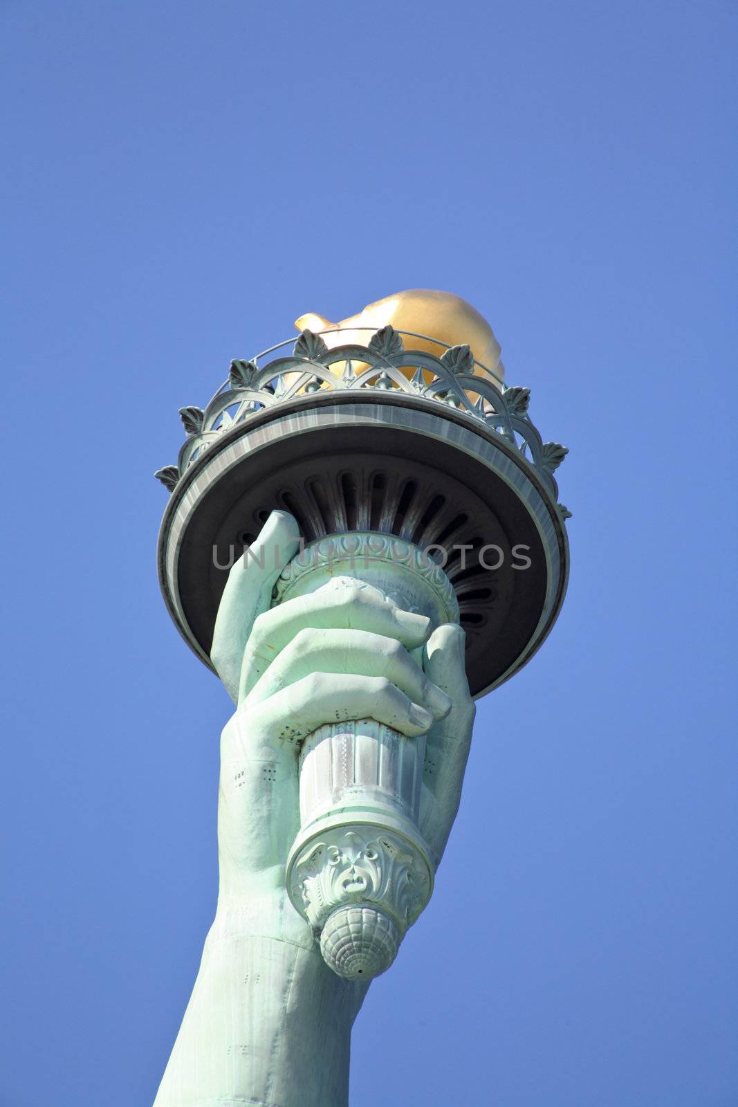 The closeup of the Statue of Liberty by gary718
