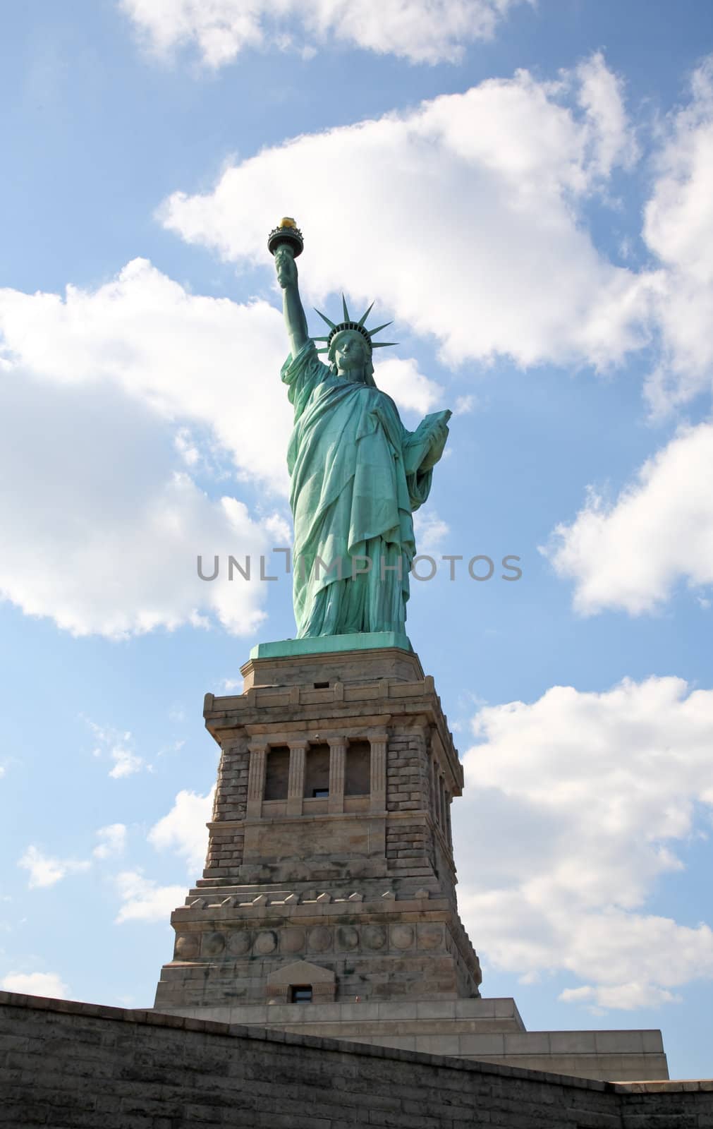 The Statue of Liberty in New York Harbor