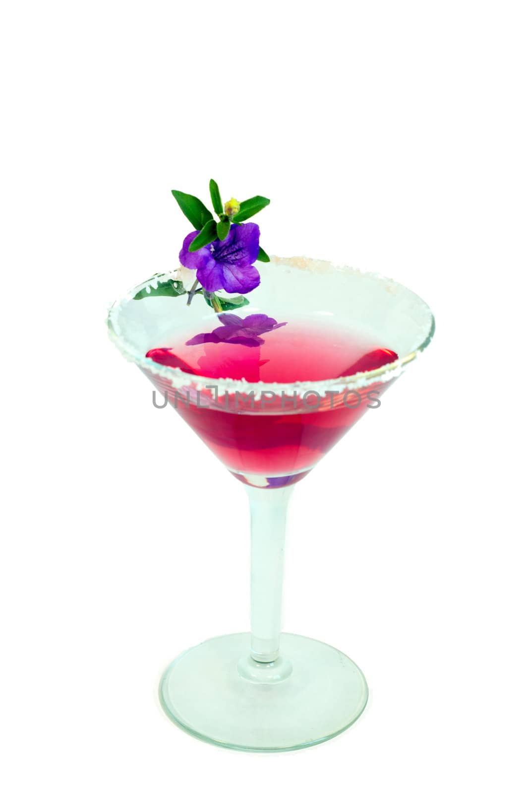 Purple Cocktail with Flower by softlite