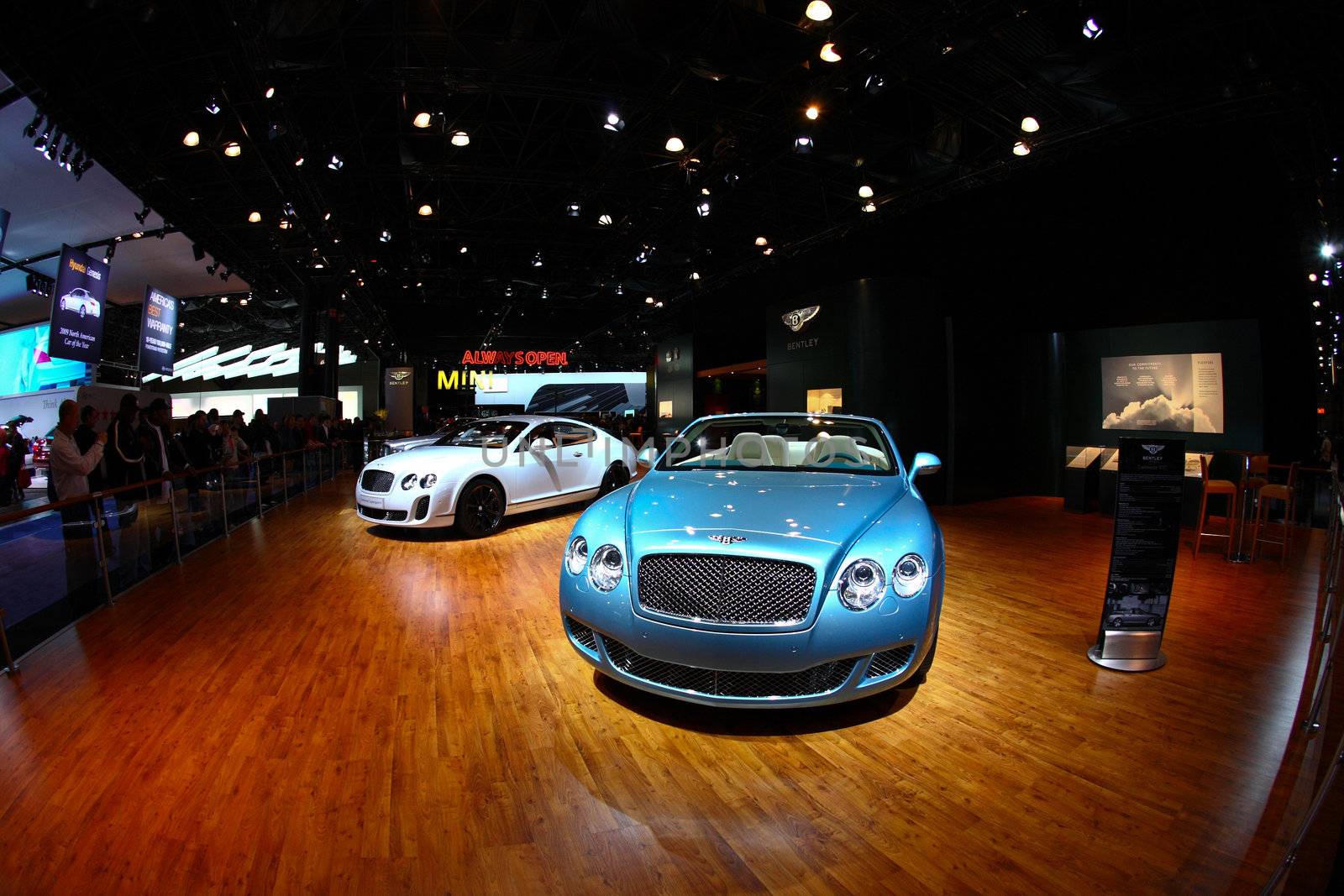 New York City, April 10, 2009: The exotic and luxury car is attracted many visiters at the NY International Auto Show 2009. 