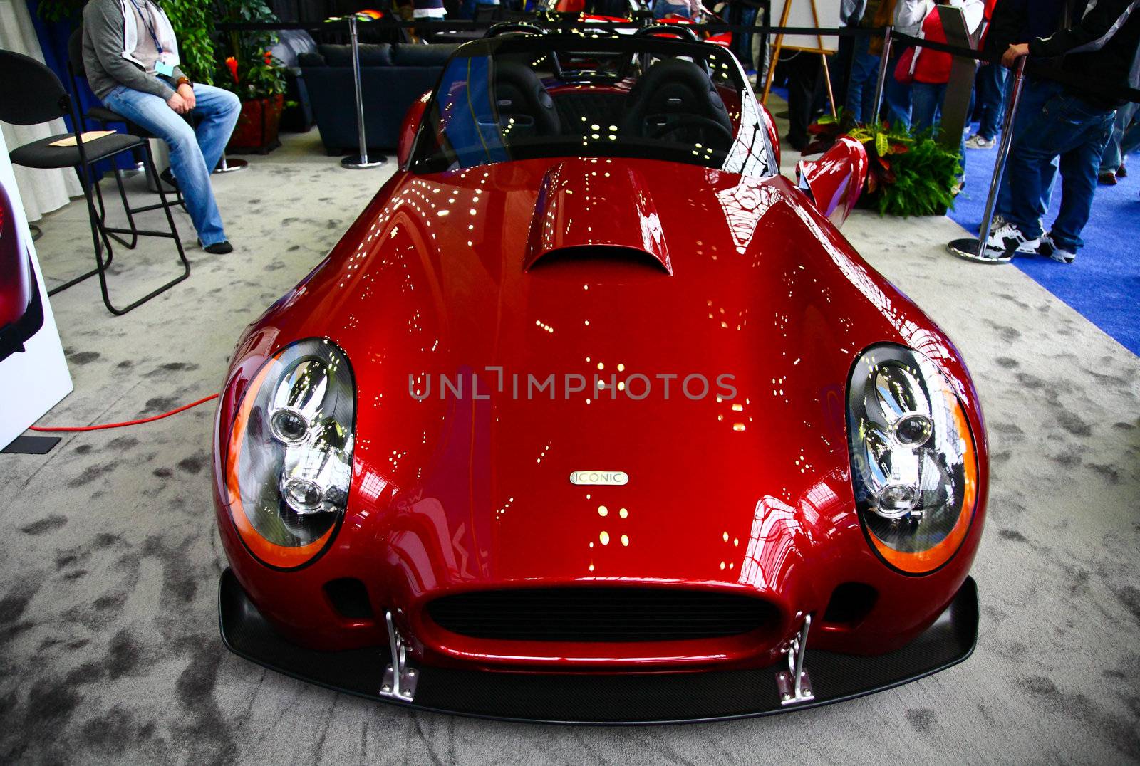 New York City, April 10, 2009: The exotic and luxury car is attracted many visiters at the NY International Auto Show 2009. 