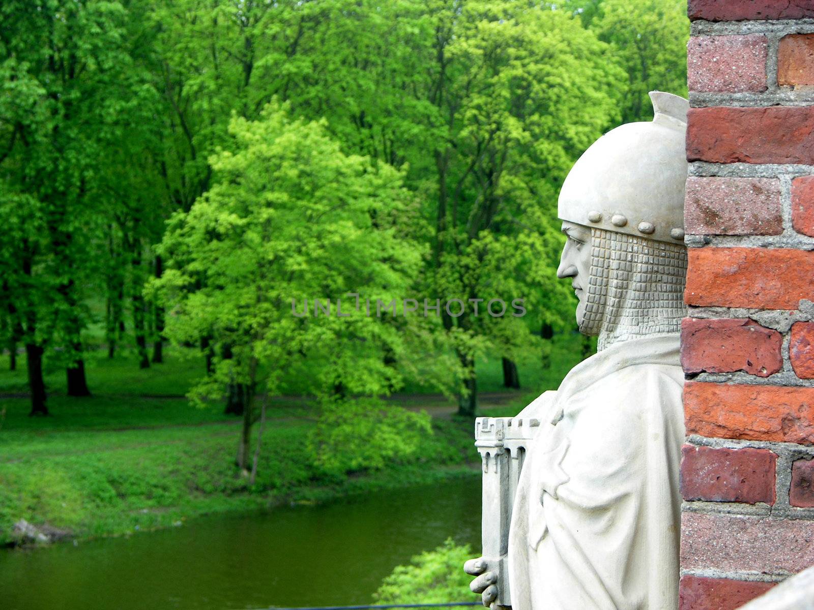           The ancient sculpture of a duke of Kenigsberg.