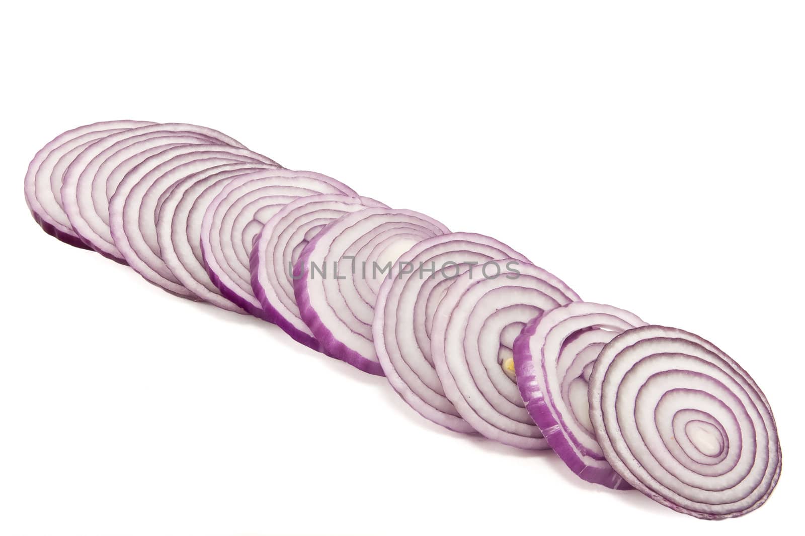 Line of red onion by Stootsy