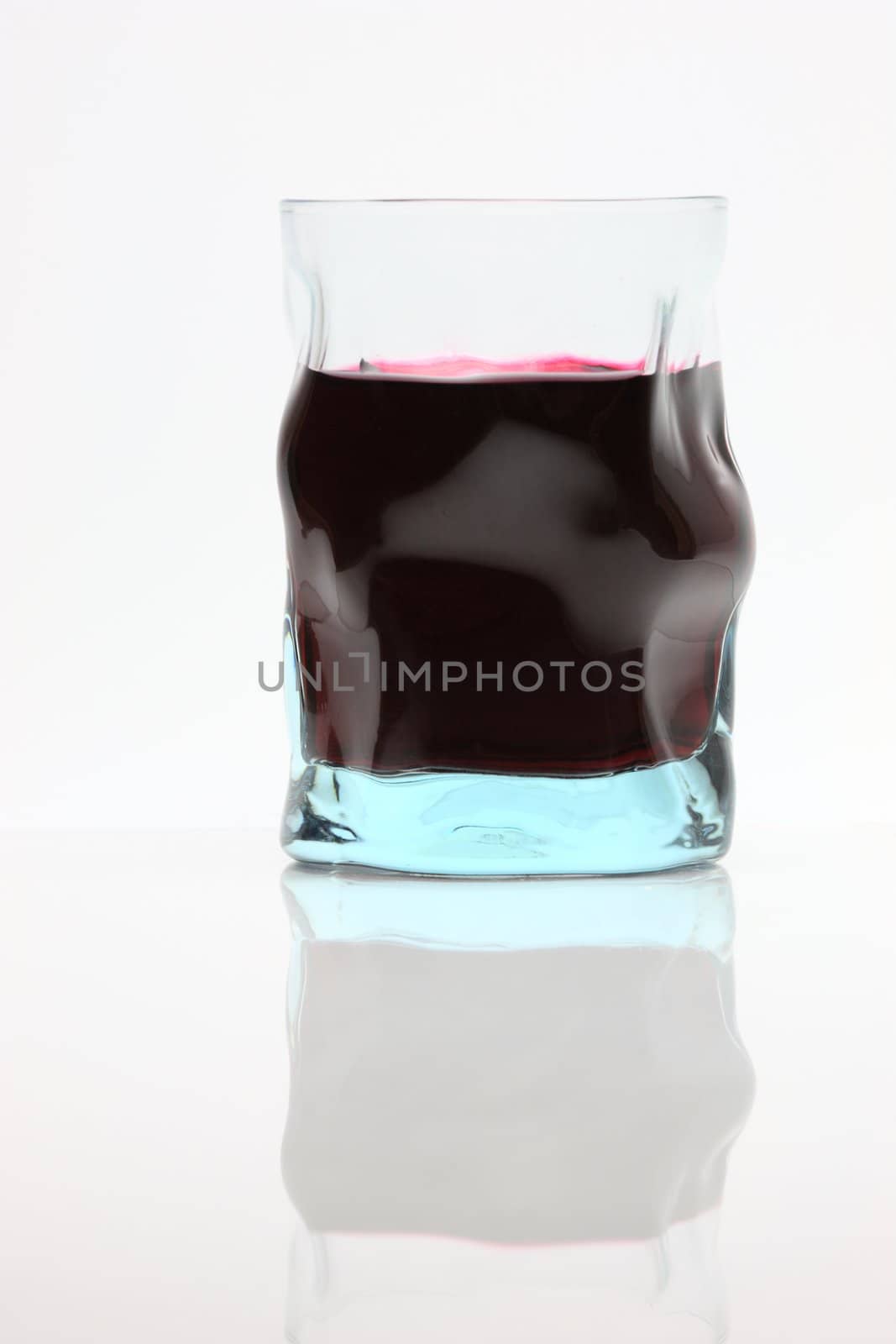 elegant glass isolated on white background