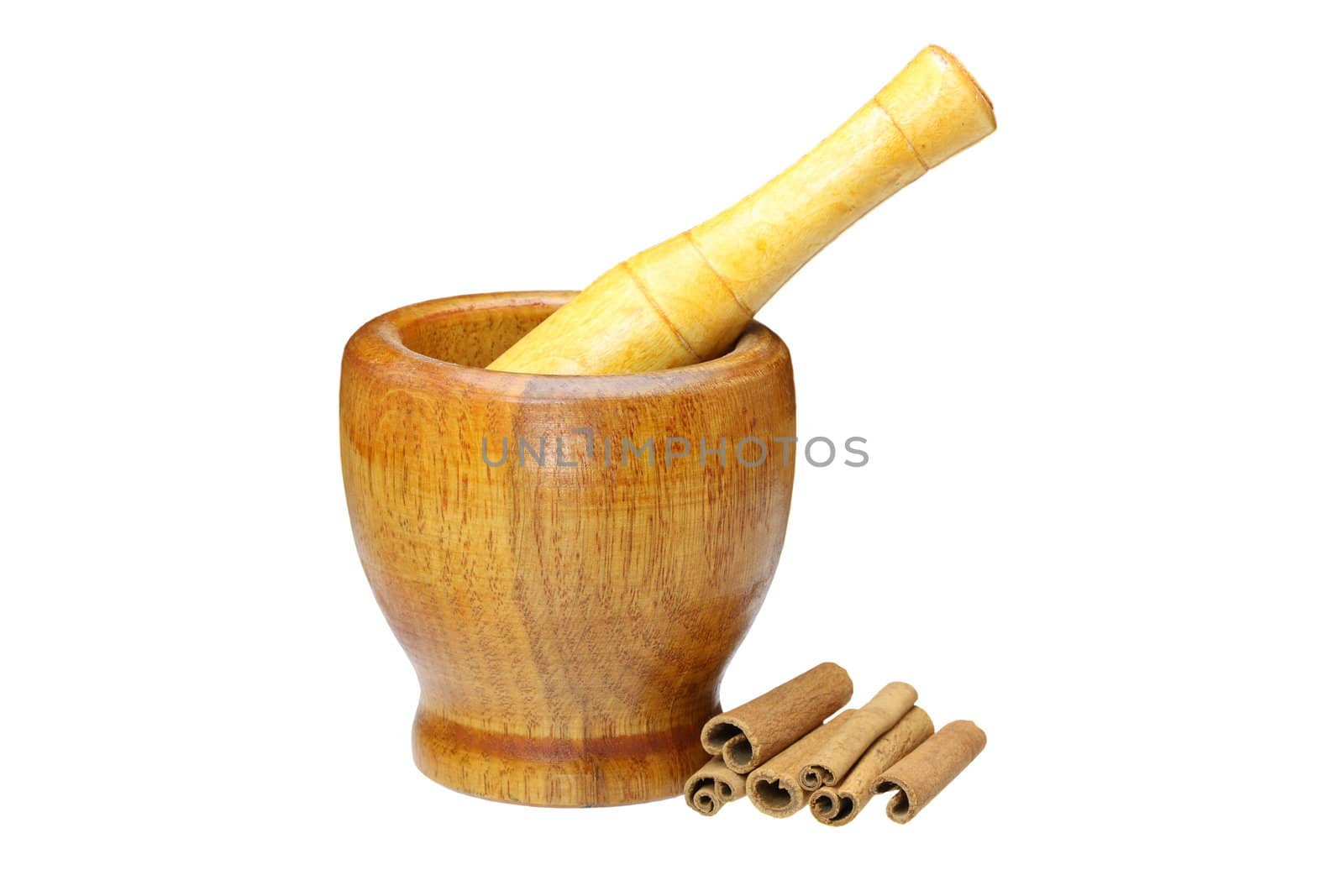 a mortar and pestle on white background