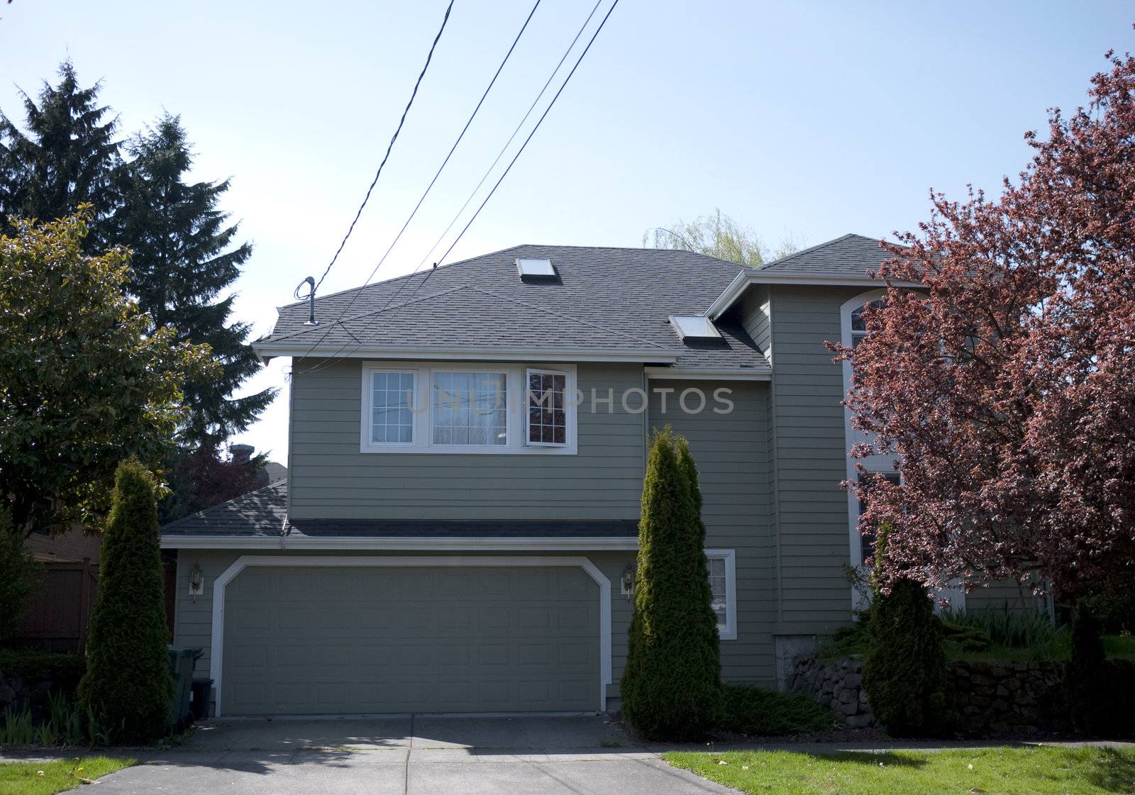 residentual house on a street by seattlephoto