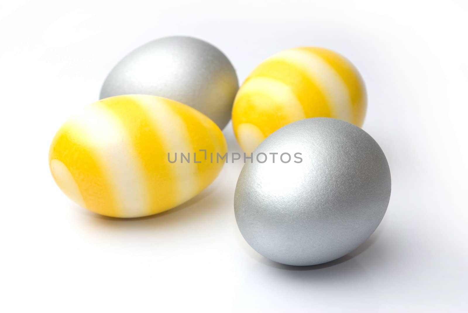 Easter, Silver and yellow egg by pixbox77