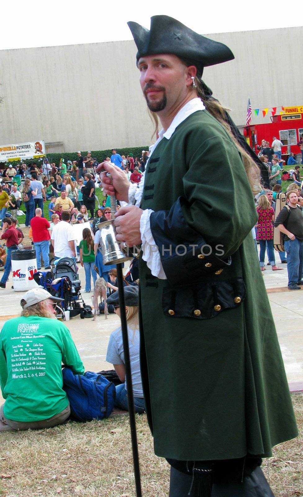 A pirate attends the North Texas Irish Festival in Dallas,  March, 2008.