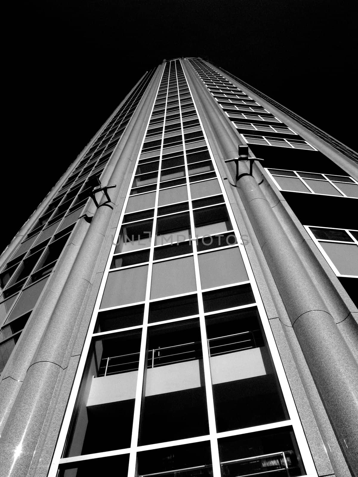 Modern building in Black and White