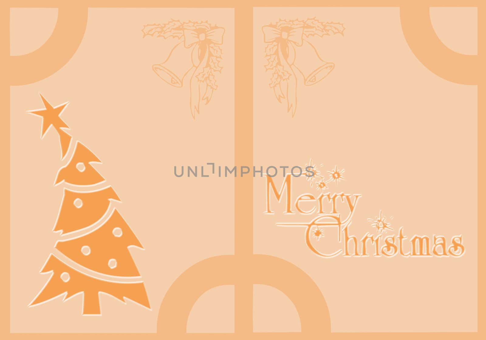 Illustration of Christmas for graphics or background
