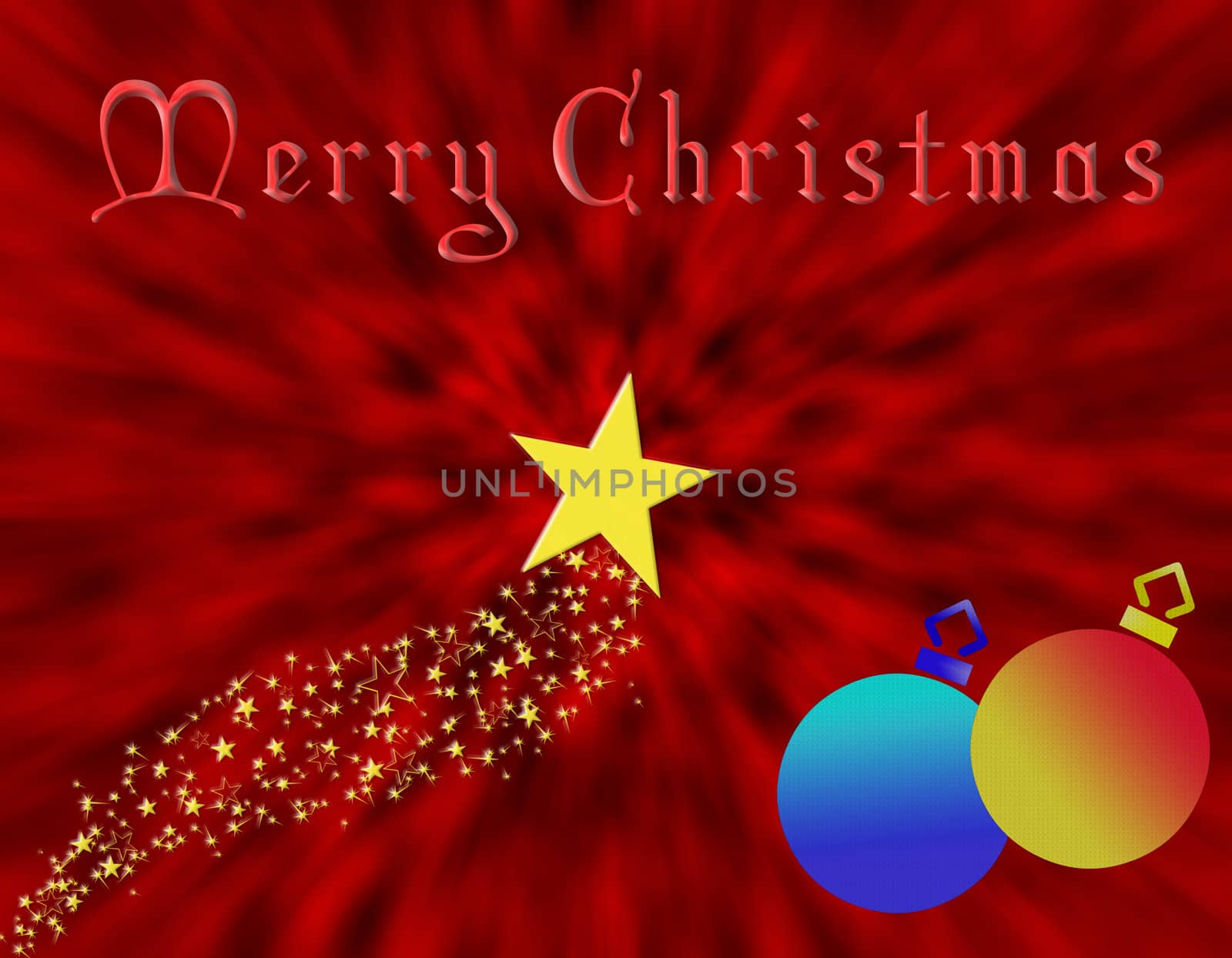 Illustration of Christmas for graphics or background
