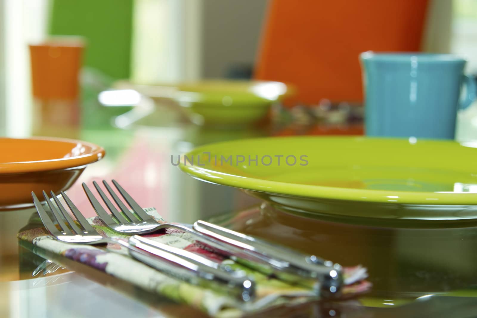 Closeup of Table Place Setting for Dinner Party by Davidgn