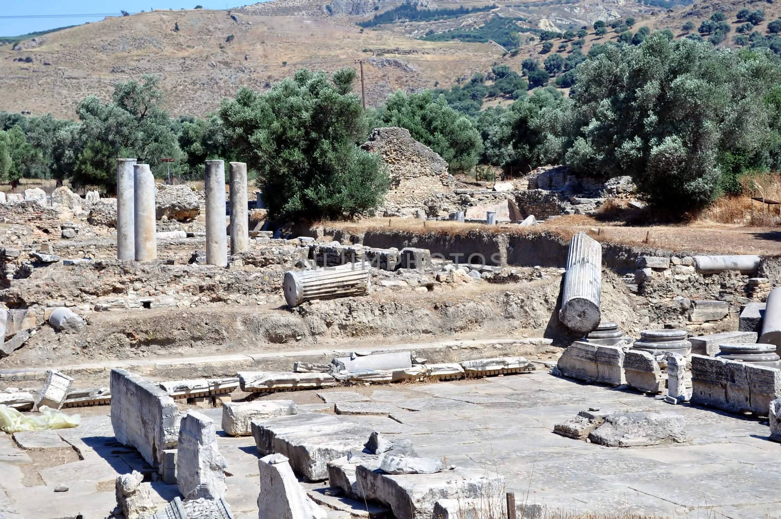 Travel photography: Praetorium. Archaeological site of Gortyn, Crete, 

Greece